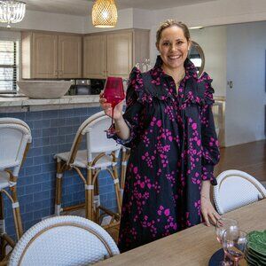 KristinIt Black and Pink Love Dress Floating Heart in Women’s Small